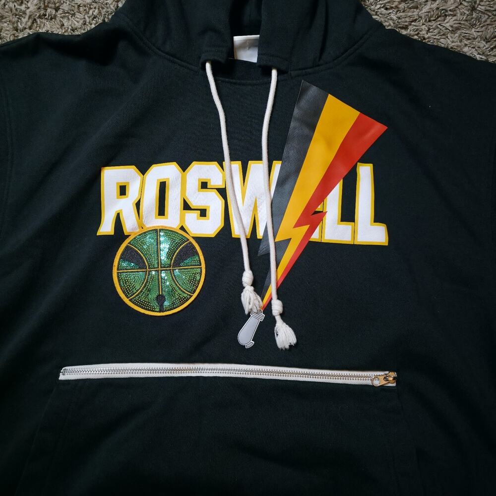 Nike Sweatshirt Hoodie Dri-Fit Pullover Roswell Rayguns Black Size XL - Picture 2 of 6